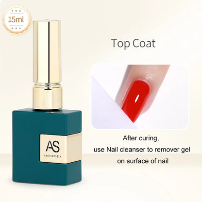 AS 15ml Base and Top Coat for Gel Polish Semi-permanent