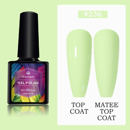 UV LED Gel Nail Polish 70 Colors Glitter 7ml