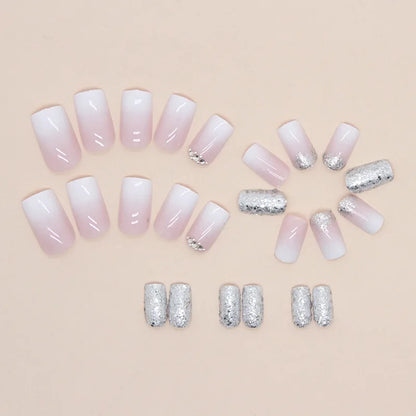 24 PCs Fake Nails with Nail Glue and Nail File