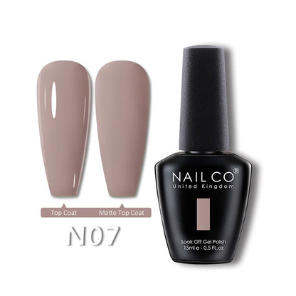 NAILCO 15ml Translucent Gel Nail Polish Semi-permanent Varnish