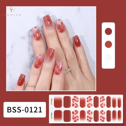 1 Sheet Semi-Cured Gel Nail Strips