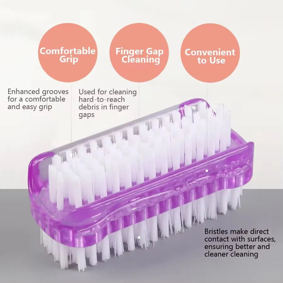 Double-Sided Nail Cleaning Brush