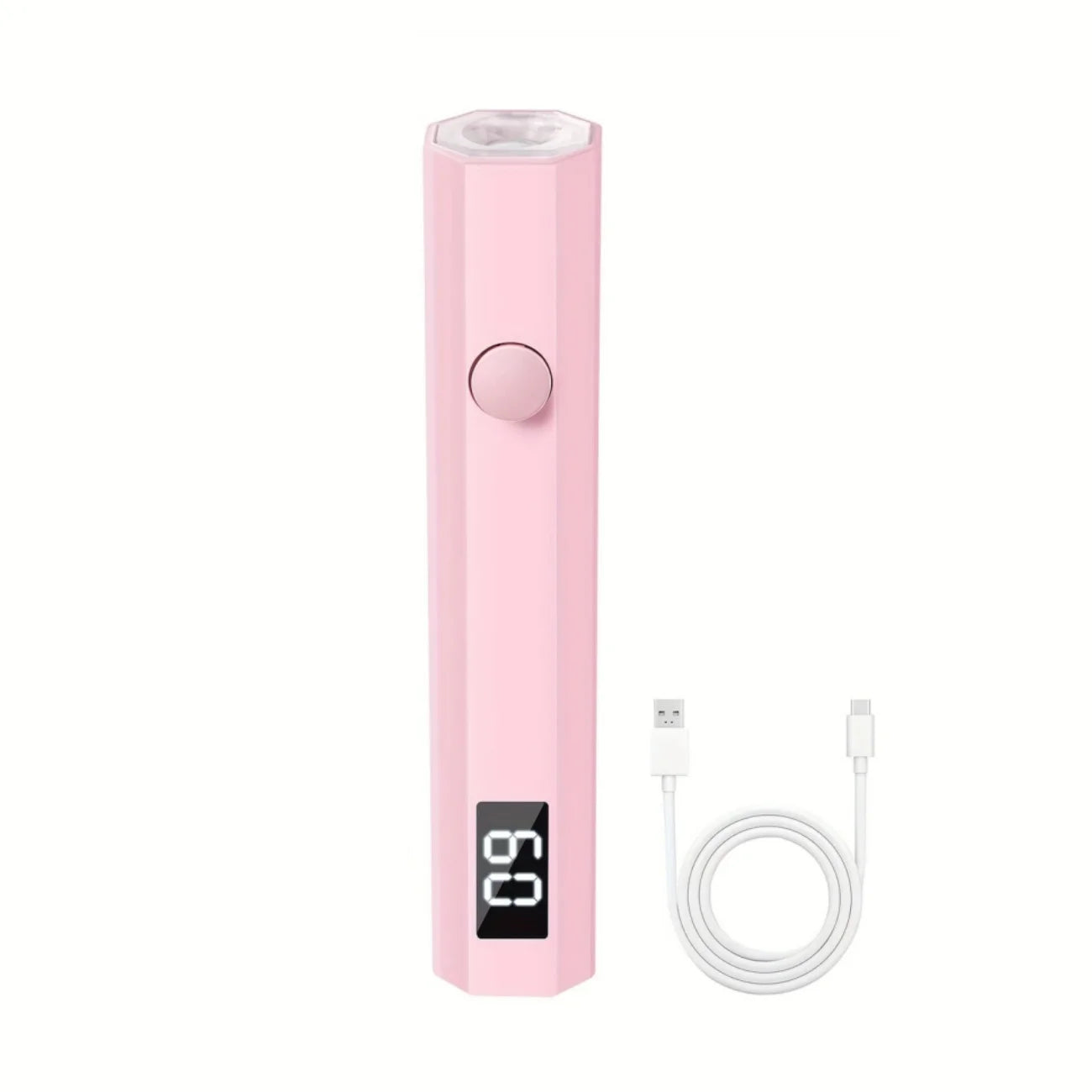 Mini UV Nail Lamp with LED Display Rechargeable Fast Gel Nail Drying Lamp