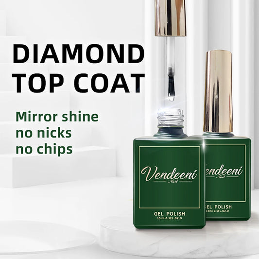 Vendeeni 15ml Diamond Top Coat For Gel Nail Polish