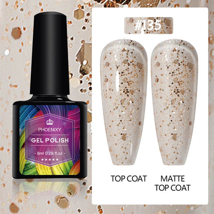 UV LED Gel Nail Polish 75 Colors Glitter 7ml