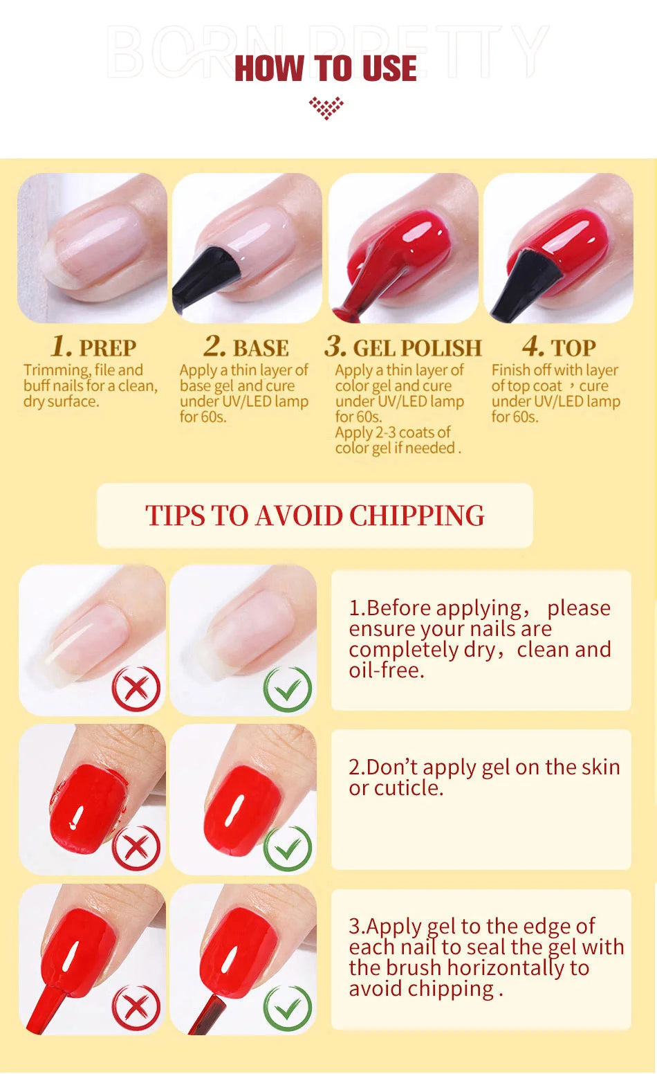 BORN PRETTY 10ml Base and Top Gel Coat