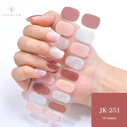 1 Sheet Semi-Cured Gel Nail Strips