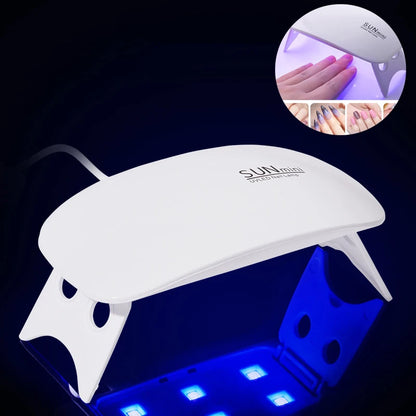 Portable Mini USB 6W 3 LED Desk Drying Nail Lamp