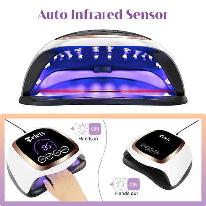 Quick Drying Nail Machine 168W LED Display 42 Lamp Beads