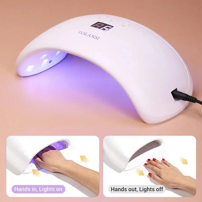 TOLANSI Nail Lamp US/EU Plug UV Art Beauty 36W Digital Screen