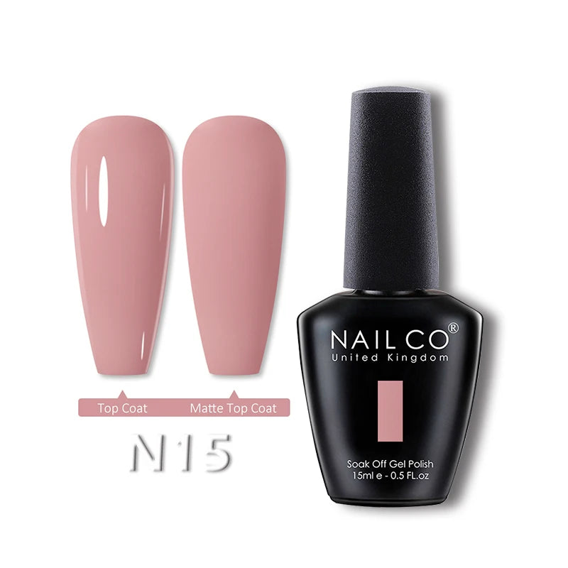 NAILCO 15ml Translucent Gel Nail Polish Semi-permanent Varnish