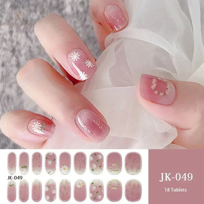 1 Sheet Semi-Cured Gel Nail Strips