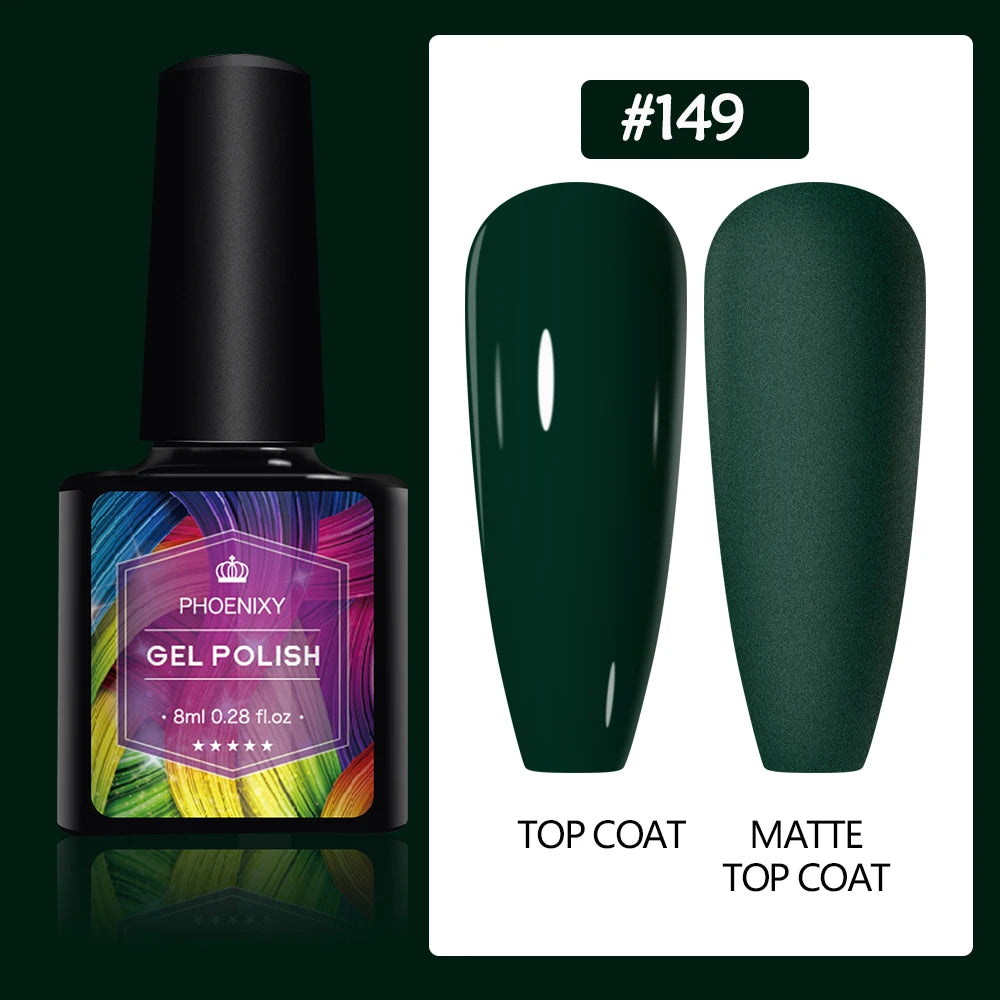 UV LED Gel Nail Polish 70 Colors Glitter 7ml