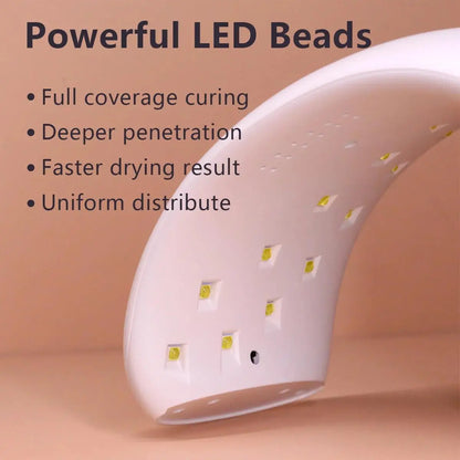 TOLANSI Nail Lamp US/EU Plug UV Art Beauty 36W Digital Screen