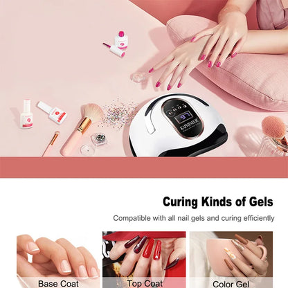 Quick Drying Nail Machine 168W LED Display 42 Lamp Beads