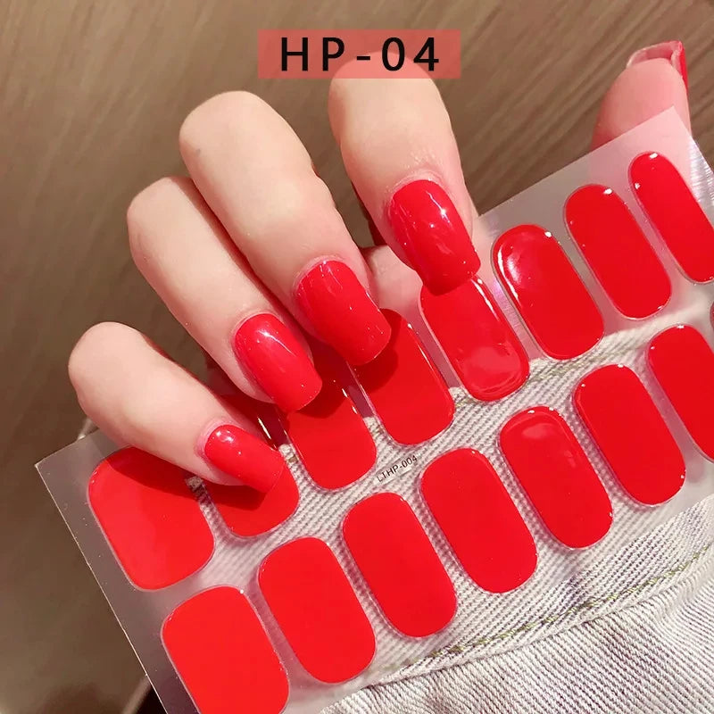 Transparent Semi Cured Gel Nail Strips Clear Nail Strengthening