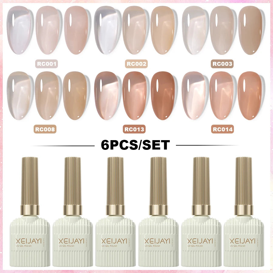 XEIJAYI 6Pcs 15Ml Nail Gel Polish Set