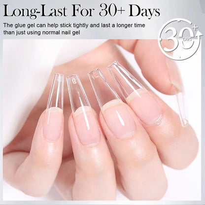 BORN PRETTY 30ml Solid Nail Tips Gel with 24Pcs
