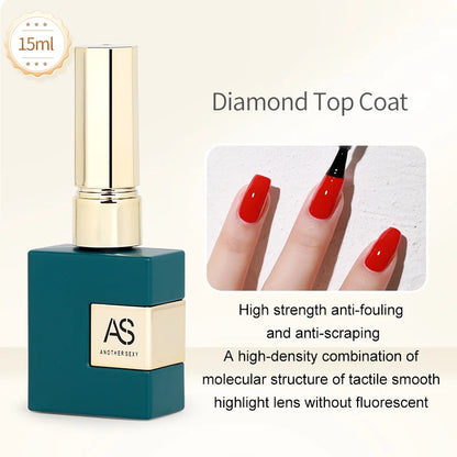 AS 15ml Base and Top Coat for Gel Polish Semi-permanent