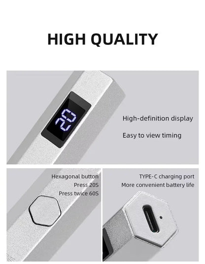 Portable Mini Professional Nail UV Lamp LCD Display Rechargeable