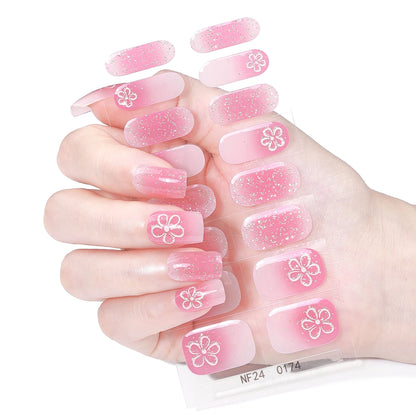 16 Tips Semi-Cured Gel Nail Strips