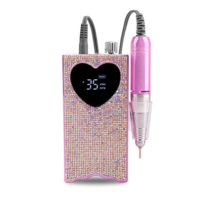 Rhinestone Nail Drill Cordless Rechargeable 35000 RPM