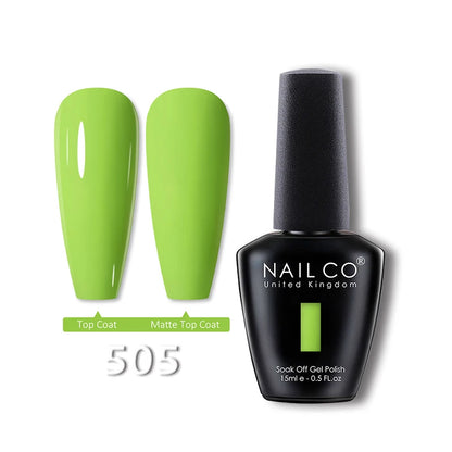 NAILCO 15ml Translucent Gel Nail Polish Semi-permanent Varnish