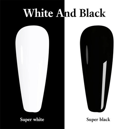 15ml FZANEST Super White and Black Gel Nail Polish