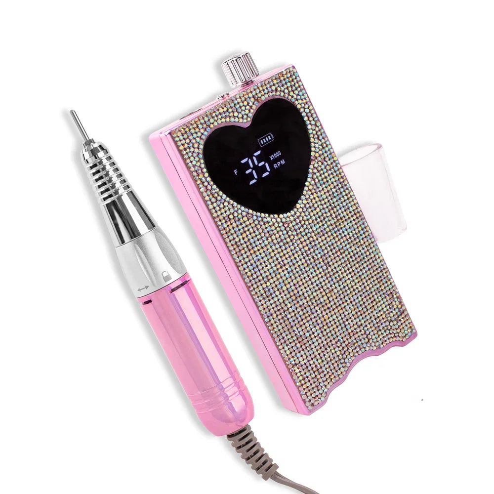 Rhinestone Nail Drill Cordless Rechargeable 35000 RPM