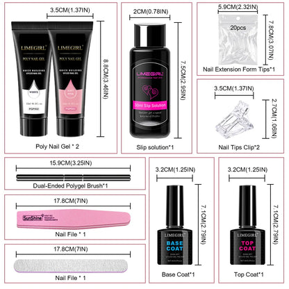 Poly Nail Gel Set for Extension Nails