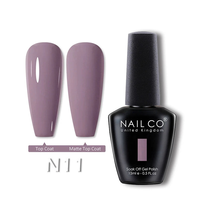 NAILCO 15ml Translucent Gel Nail Polish Semi-permanent Varnish