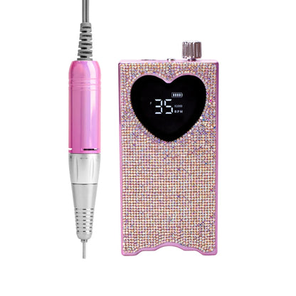 Rhinestone Nail Drill Cordless Rechargeable 35000 RPM