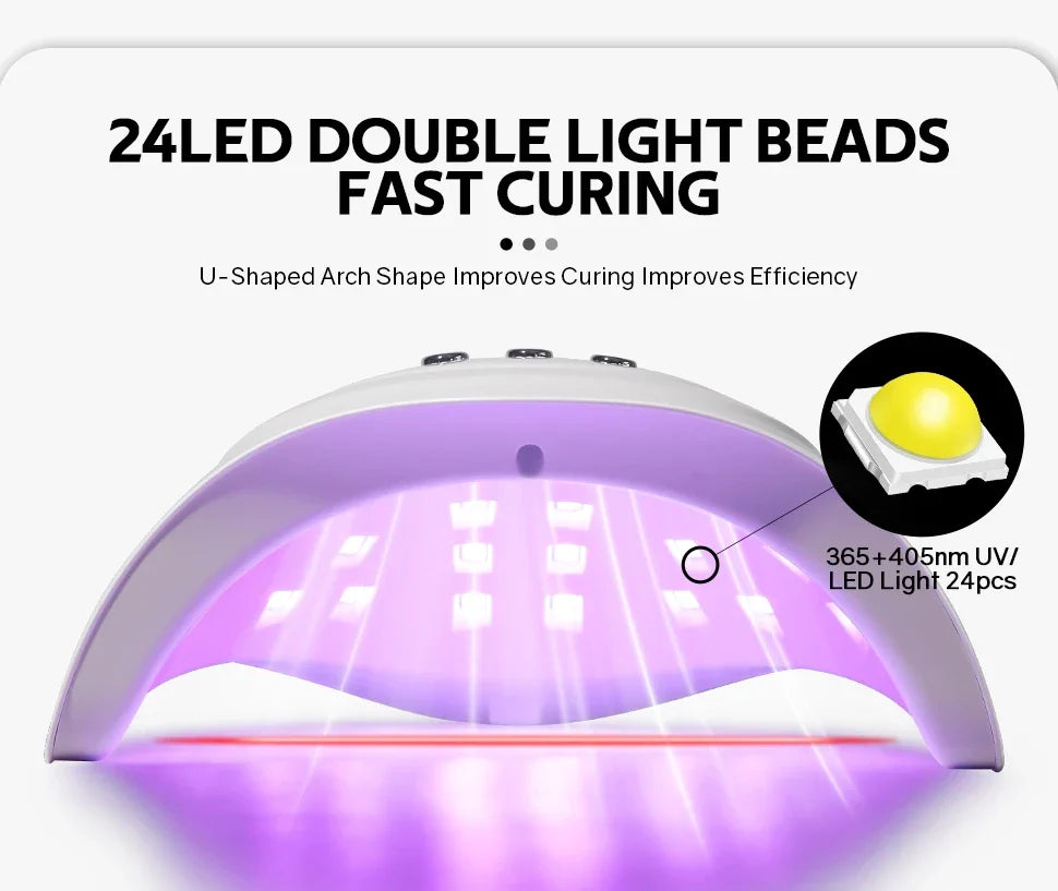 72 W LED Nail Drying Lamp for Curing Gel Nail Polish