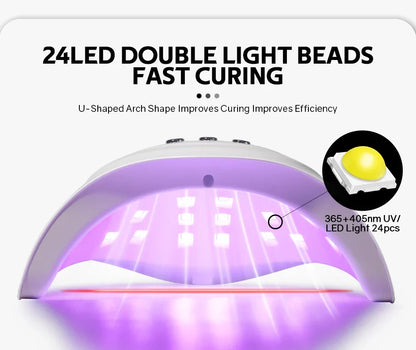 72 W LED Nail Drying Lamp for Curing Gel Nail Polish
