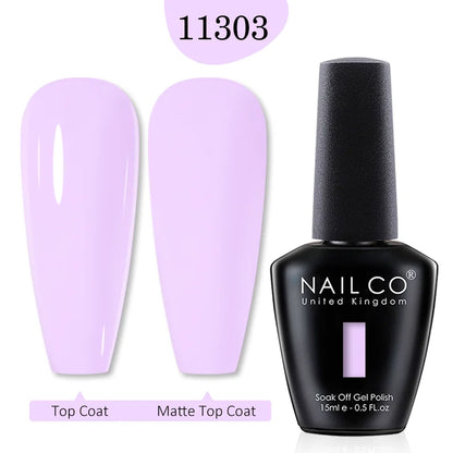 NAILCO 15ml Transparent Nude Color Series Jelly Gel Nail Polish