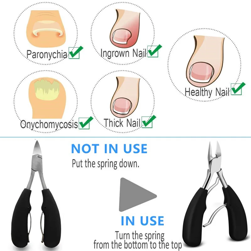Professional Stainless Steel Toenail Cutters/Clippers