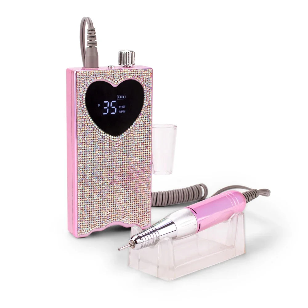 Rhinestone Nail Drill Cordless Rechargeable 35000 RPM