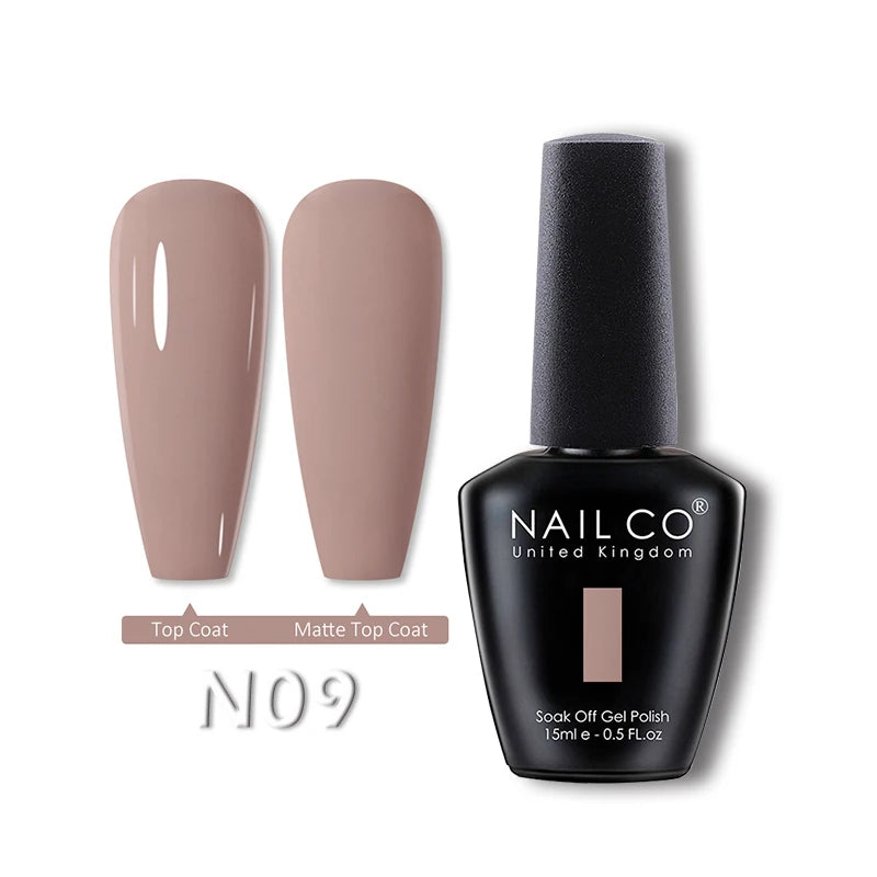 NAILCO 15ml Translucent Gel Nail Polish Semi-permanent Varnish