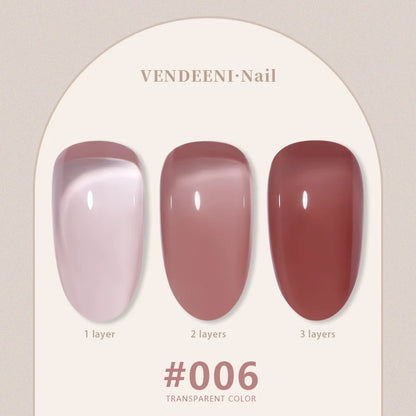 Vendeeni 24 Colors Jelly Transparent Gel Nail Polish 15ml