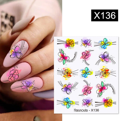 Gold 3D Nail Stickers