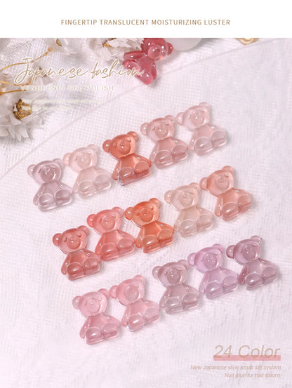 Vendeeni 24 Colors Jelly Transparent Gel Nail Polish 15ml