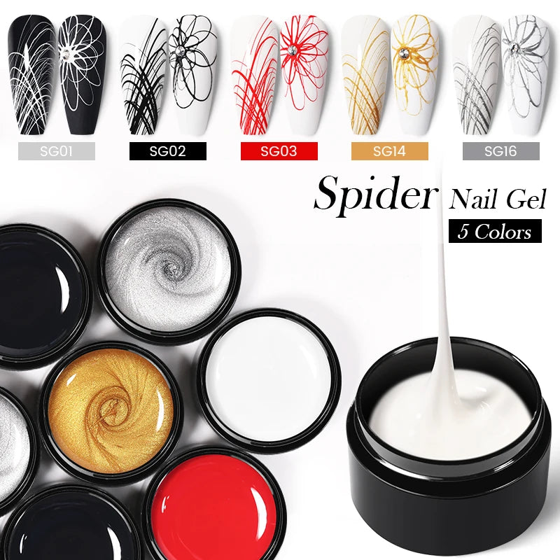 UV Painting Outline Gel Varnish Nails Art All For Manicure