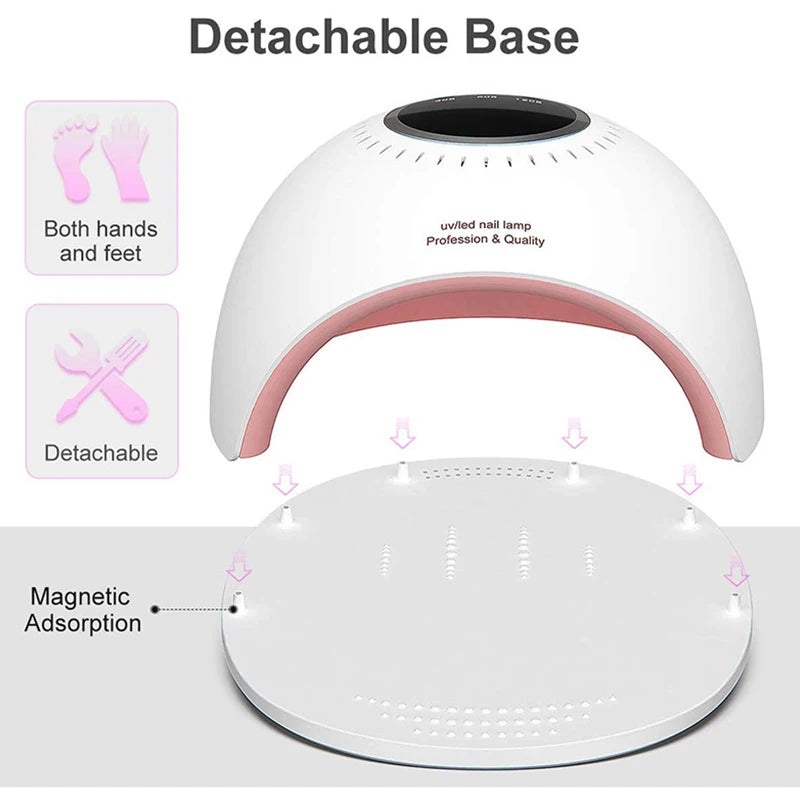 84W UV Nail Lamp UV Gel Nail Polish LED Digital Display