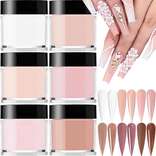 6 Colors/Set Professional Acrylic Powder