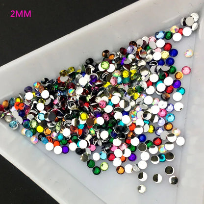 Mix Size Nail Art Colorful Rhinestones