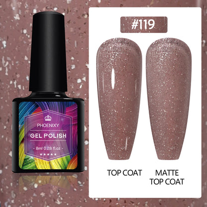 UV LED Gel Nail Polish 70 Colors Glitter 7ml