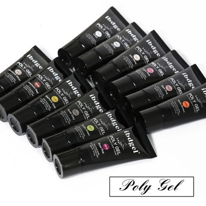 PoliGel 30ml  UV Gel Nail Polish LED 12 Colors