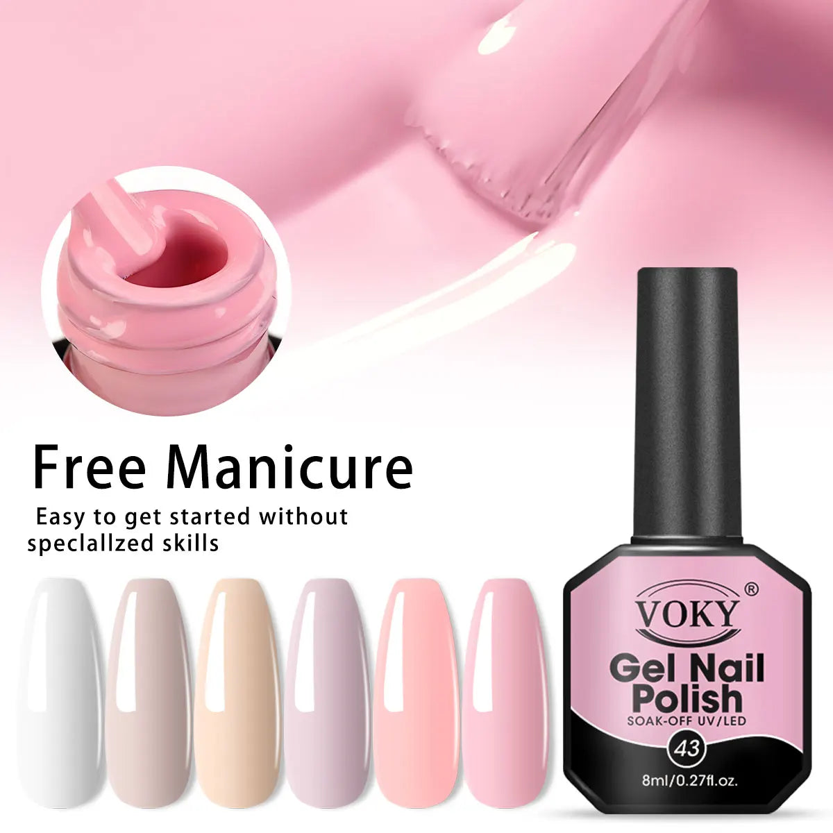 VOKY 8ml Multi-color Nail Polish Set