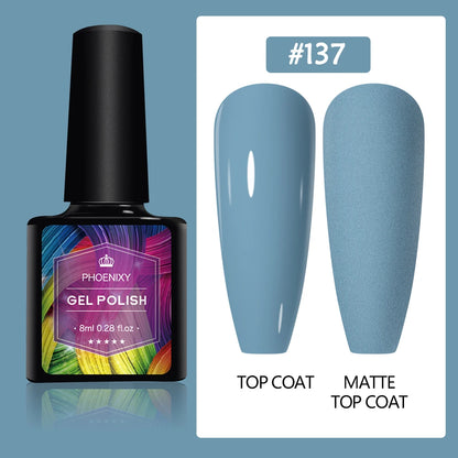 UV LED Gel Nail Polish 75 Colors Glitter 7ml