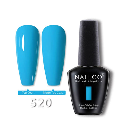 NAILCO 15ml Translucent Gel Nail Polish Semi-permanent Varnish